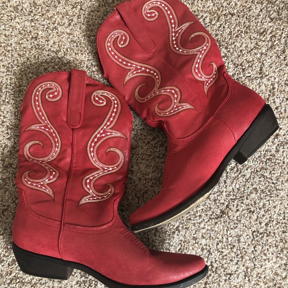 Red Cowboy boots